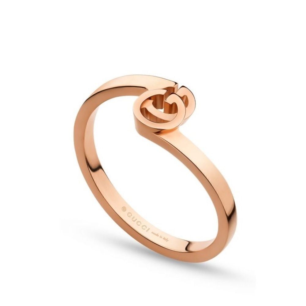 Gucci 18K Rose Gold GG Ring